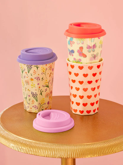 Couvercle en silicone - rose -violet - corail