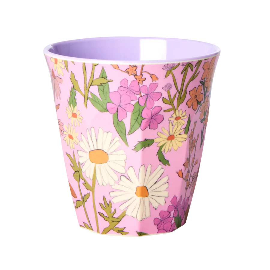 Gobelet médium - rose clair- daisy dearest print