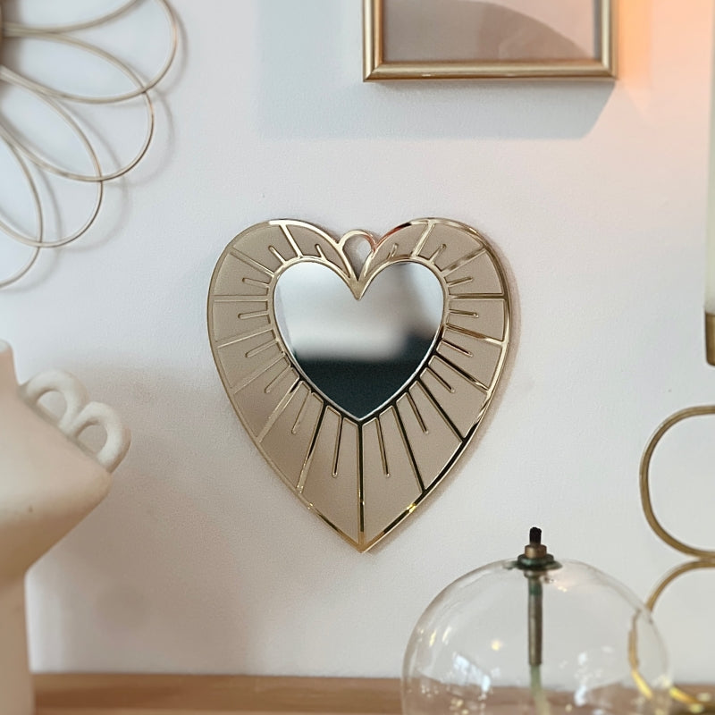 Décoration murale Coeur ex-voto beige