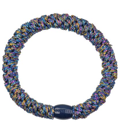 Elastique cheveux electric blue multiglitter