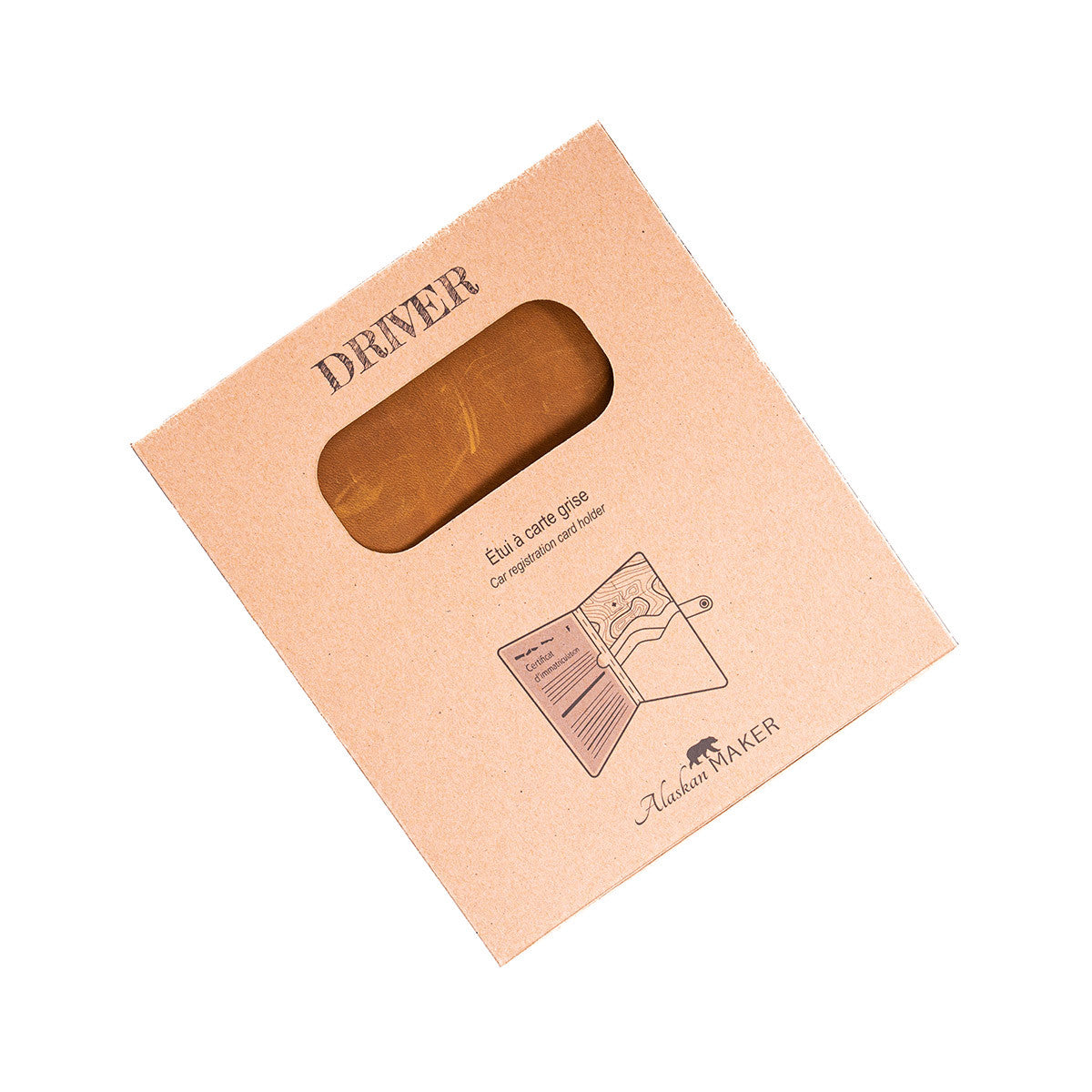 Cognac registration card holder
