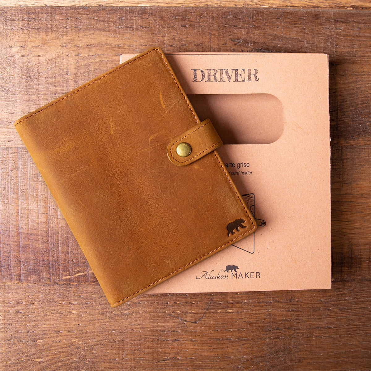 Cognac registration card holder