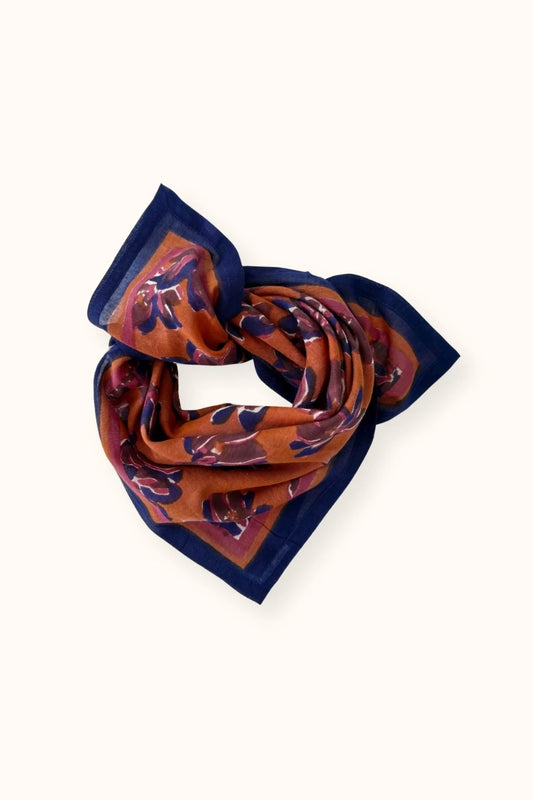 Petit foulard Violeta Rust dupitta