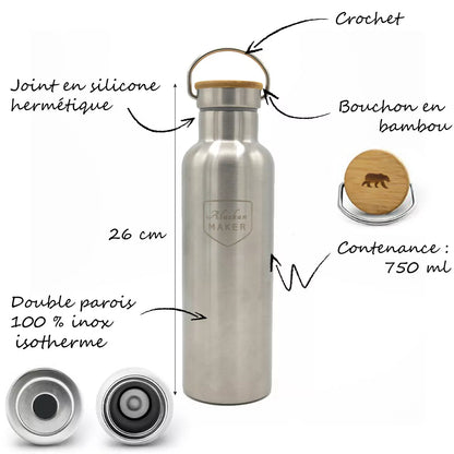 RIVER stainless steel insulated bottle