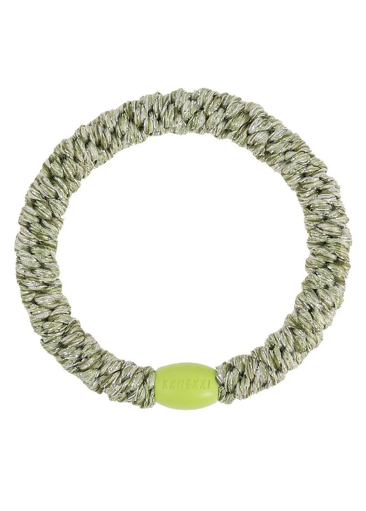 Elastique cheveux sparkling green glitter