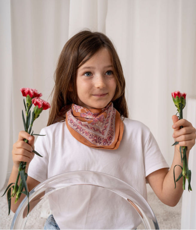 Petit foulard -Matira praline