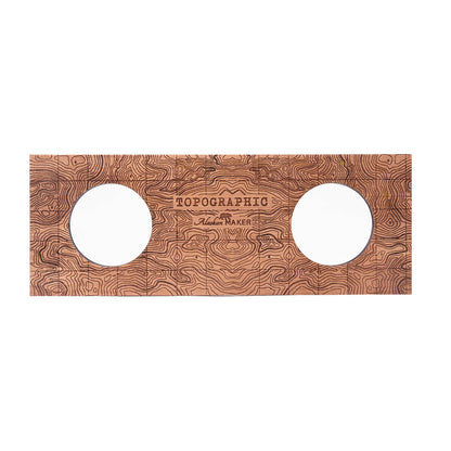 Display stand for set of 2 TOPOGRAPHIC spirit glasses