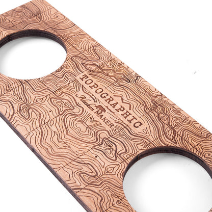 Display stand for set of 2 TOPOGRAPHIC spirit glasses