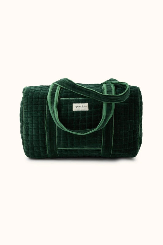 Sac Week-end Velours Vert