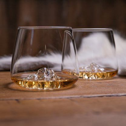 Set de 2 verres Topographic : Everest & Mont Blanc