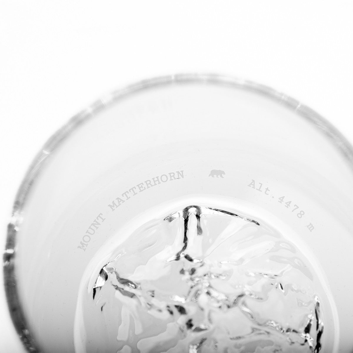Set of 2 Topographic glasses: Grand Canyon &amp; Matterhorn