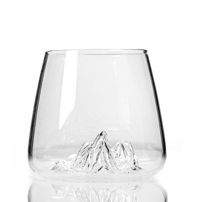 Set of 2 Topographic glasses: Tre Cime di Lavaredo &amp; Mont Rosa