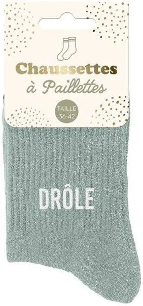 Chaussettes à paillettes DROLE