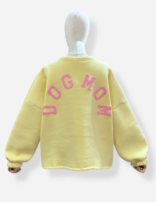 sweat DOGMOM jaune