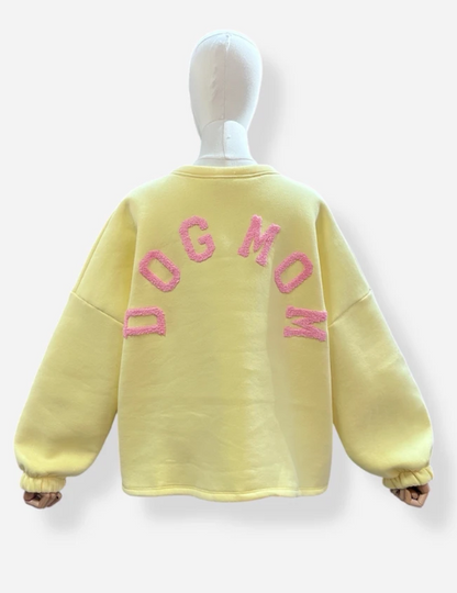 sweat DOGMOM jaune