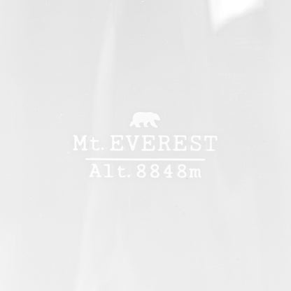 Topographic design glass: Mount Everest