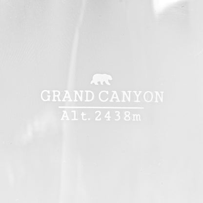 Topographic design glass: Grand Canyon
